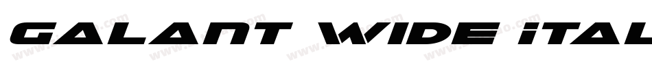 Galant Wide Italic字体转换